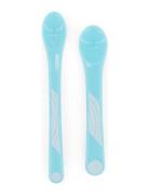 Twistshake 2X Feeding Spoon Set 4+M Pastel Blue Home Meal Time Cutlery...