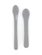 Twistshake 2X Feeding Spoon Set 4+M Pastel Grey Home Meal Time Cutlery...
