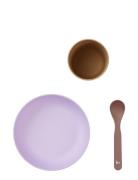 Baby's First Meal Set - Lilac Mix - Pla Home Meal Time Dinner Sets Mul...