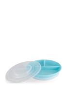 Twistshake Divided Plate 6+M Pastel Blue Home Meal Time Plates & Bowls...