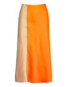 YAS Yaskalina Hw Midi Skirt S. - Ca Orange