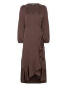 Soaked In Luxury Slkarven Dress Ls Brun