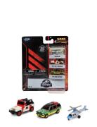 Jada Leksaker Jurassic Park 3-Pack A Nano Cars Multi/patterned