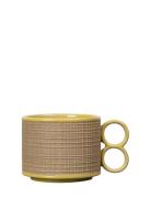 Cup Leon Home Tableware Cups & Mugs Coffee Cups Yellow Byon