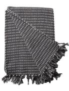 Tæppe-Lige Home Textiles Cushions & Blankets Blankets & Throws Black A...