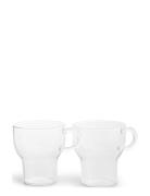 Sagaform Glass Mug 2-Pack Clear 25 Cl Nude