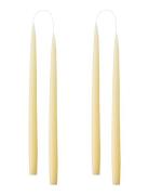 Kunstindustrien Hand Dipped Candles, 4 Pack Gul