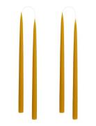 Hand Dipped Candles, 4 Pack Home Decoration Candles Pillar Candles Yel...