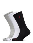 Polo Ralph Lauren Underwear Athletic Crew Sock 3-Pack Svart