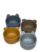 Malene Silic Bowl 4-Pack Home Meal Time Plates & Bowls Bowls Blue Liew...