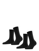 Esprit Socks Basic Easy 2-Pack Sustainable Uni Coloured Svart