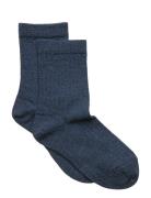 Mp Denmark Wool Rib Socks Blå