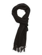 GANT Solid Lambswool Scarf Svart