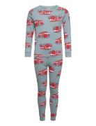 Lindex Pajama Aop Cars Dino Aop Multi/patterned