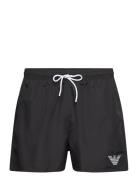 Emporio Armani Mens Woven Boxer Svart