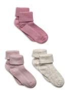 Minymo Baby Sock Rib Rosa