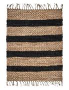 Rug, Hdrimi, Nature/Black Home Textiles Rugs & Carpets Cotton Rugs & R...