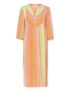 Cream Crsola Caftan Dress - Mollie Fit Orange