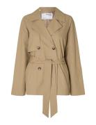 Selected Femme Slfbelinda Short Trench Coat Beige