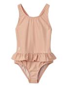 Liewood Amara Stripe Swimsuit Rosa