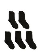 Melton Cotton Socks - 5-Pack Svart