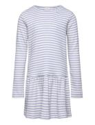 Petit Piao Dress L/S Modal Striped Blå