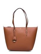 Lauren Ralph Lauren Faux-Leather Small Tote Brun