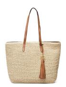 Lauren Ralph Lauren Crochet Straw-Whitney 29-Tte-Med Beige