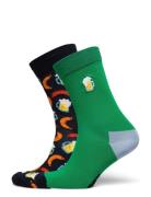 Happy Socks 2-Pack Beer Socks Gift Set Grön