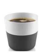 2 Lungo-Mugg Black Home Tableware Cups & Mugs Coffee Cups Multi/patter...