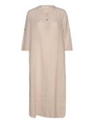 Cream Crbellis Caftan Dress Beige