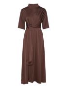 Gestuz Harpergz Knot Long Dress Brun