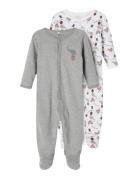 Name It Nbnnightsuit 2P W/F Grey Mel Circus Noos Multi/patterned