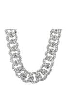 By Jolima Sparkle Crystal Necklace Silver