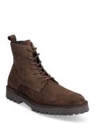 Selected Homme Slhricky Nubuck Lace-Up Boot B Brun