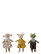 Bloomingville Animal Friends Doll, Yellow, Cotton Multi/patterned