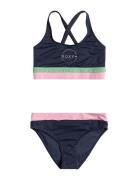 Roxy Ilacabo Active Crop Top Set Marinblå