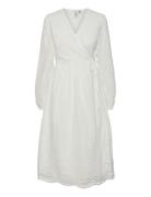 YAS Yasluma Ls Long Wrap Dress S. Noos Vit