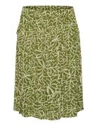 Kaffe Curve Kcami Skirt Printed Khaki Green