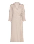 MSCH Copenhagen Mschjovene Ginia 3/4 Wrap Dress Beige