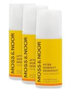 MOSS & NOOR After Workout Deodorant Fresh Grapefruit 3 Pack Nude