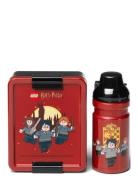 Lego Lunch Set Harry Potter Gryffindor Home Meal Time Lunch Boxes Red ...