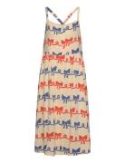 Bobo Choses Ribbon Bow All Over Woven Dress Multi/patterned