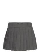 Mango Pleated Mini-Skirt Grå