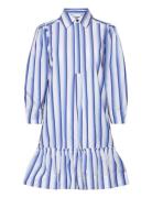 Ganni Stripe Cotton Blå