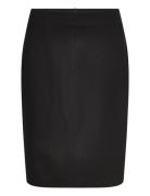 Mango Pencil Skirt With Rome-Knit Opening Svart