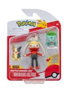 Pokemon Pokemon Battle Figure 3 Pk Morpeko, Bulbasaur Multi/patterned