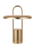 Stelton Pier Portable Led Lamp Brass Guld