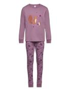 Lindex Pajama Aop Unicorn Animal Ao Lila