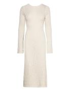 Gina Tricot Knitted Bouclé Dress Vit